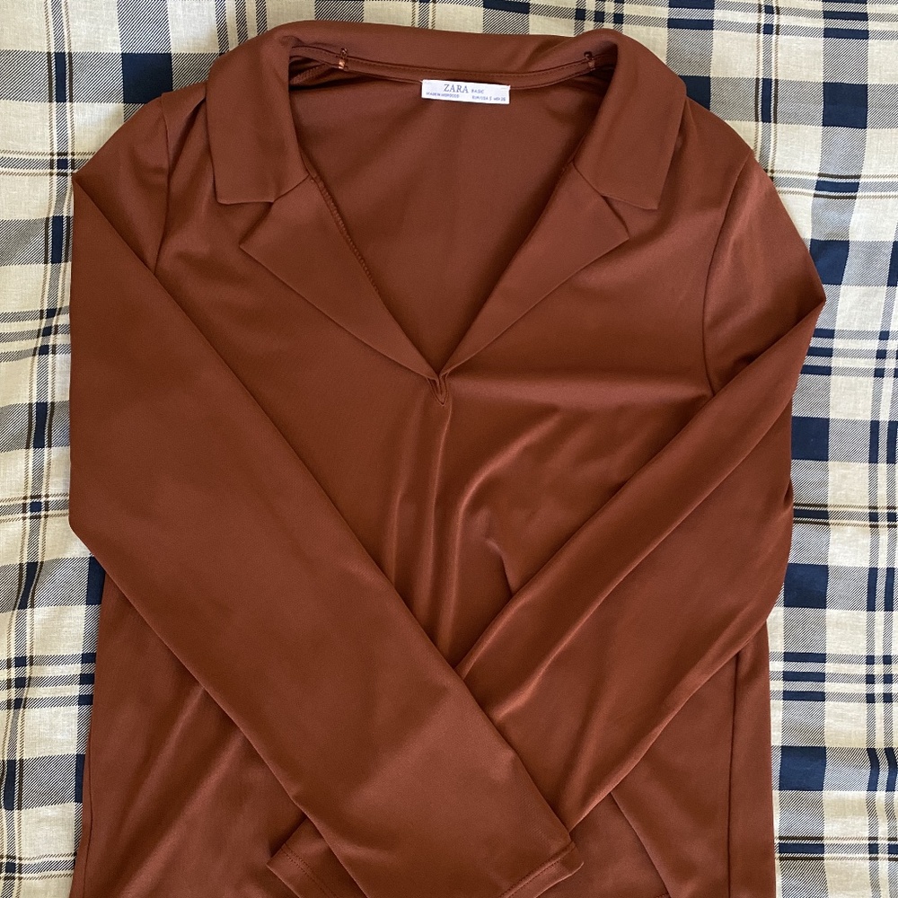 Zara Collared Top